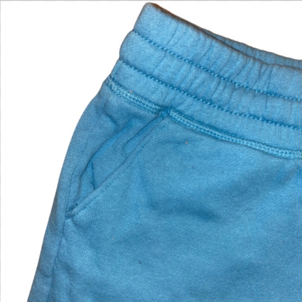 Justice Girl’s Size Large (12/14) Blue Elastic Sweat Shorts - Picture 2 of 7